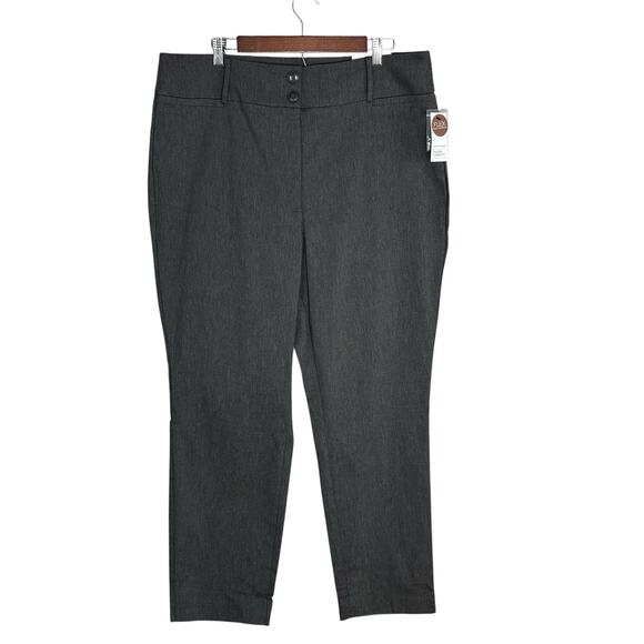 NWT Lane Bryant Size 18 Tighter Tummy Fit Gray Ankle High Rise Flex Career - Picture 1 of 5